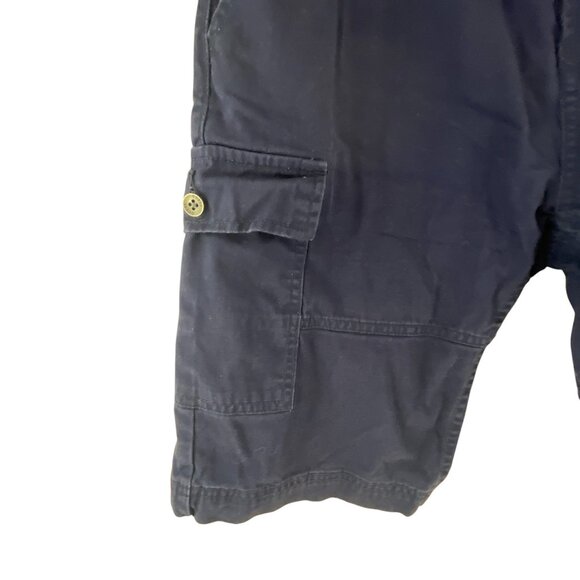 Guess Mens Navy Blue Cargo Shorts Size 32 Cotton Casual Summer Gorpcore Hiking - Picture 6 of 7